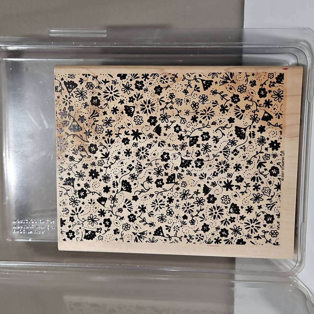 Posy Background Stampin Up! Rubber stamp set